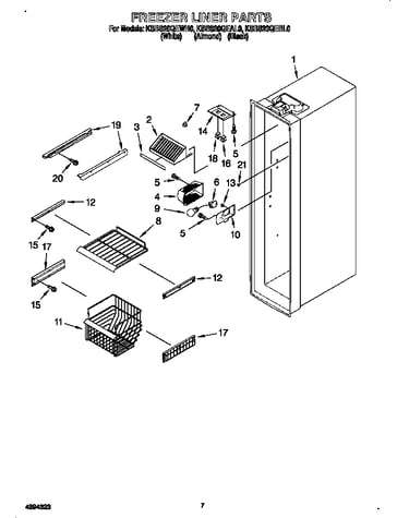 Freezer liner