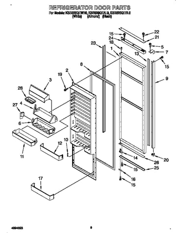 Refrigerator door