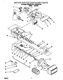 Motor and ice container