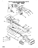 Motor and ice container