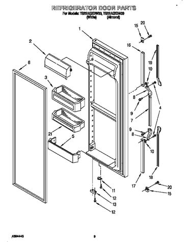 Refrigerator door