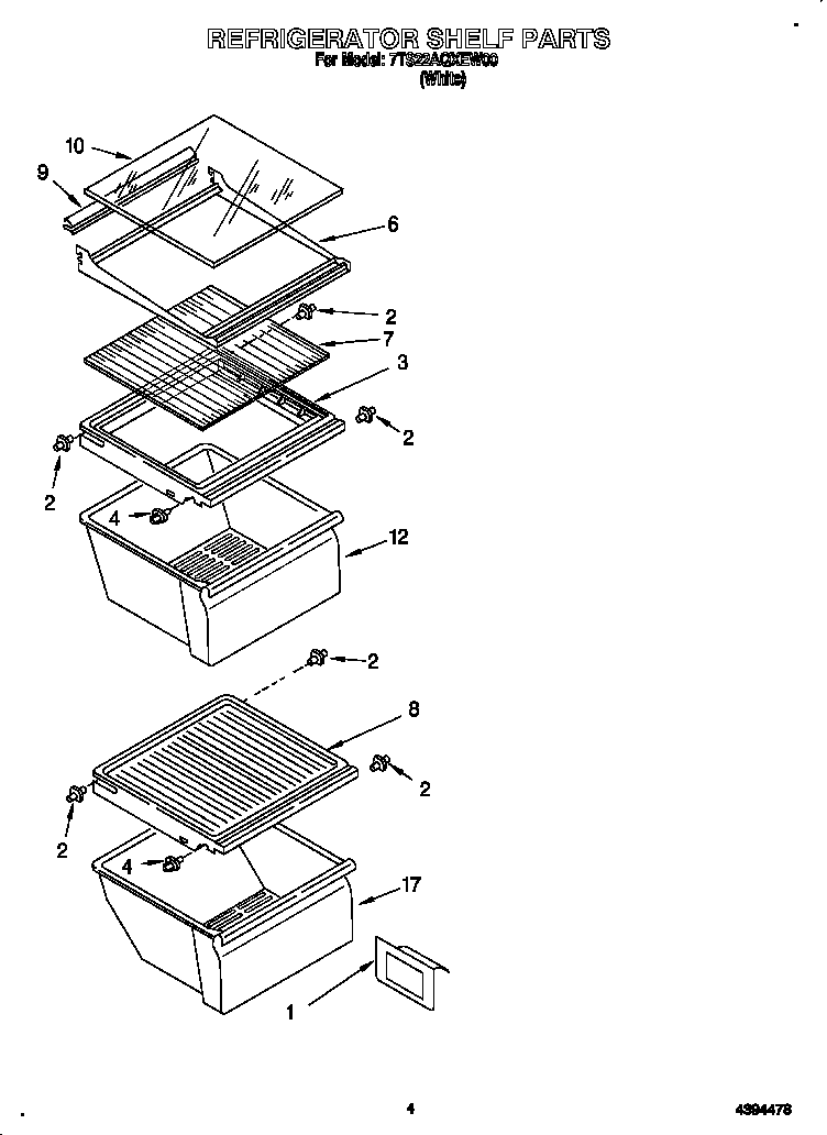 Refrigerator shelf