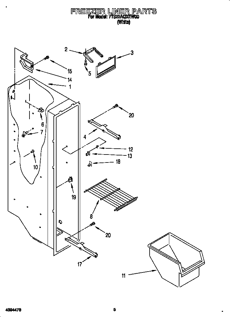 Freezer liner