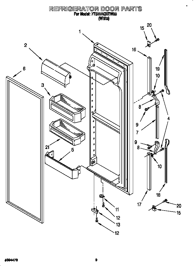Refrigerator door