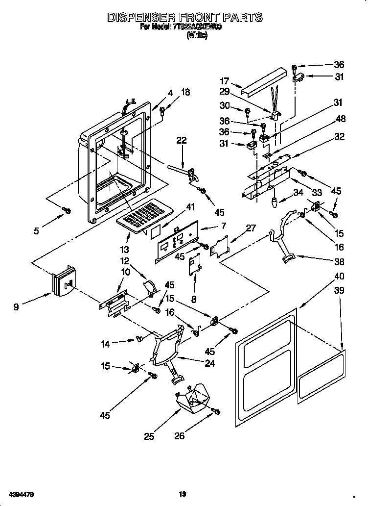 Dispenser front