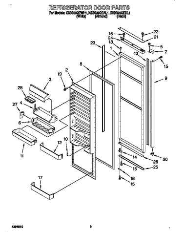 Refrigerator door