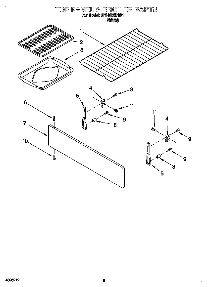Toe panel and broiler