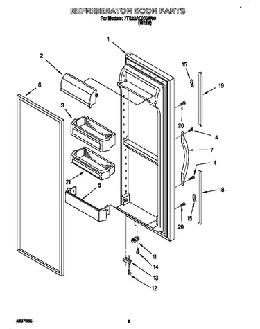 Refrigerator door