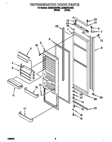 Refrigerator door