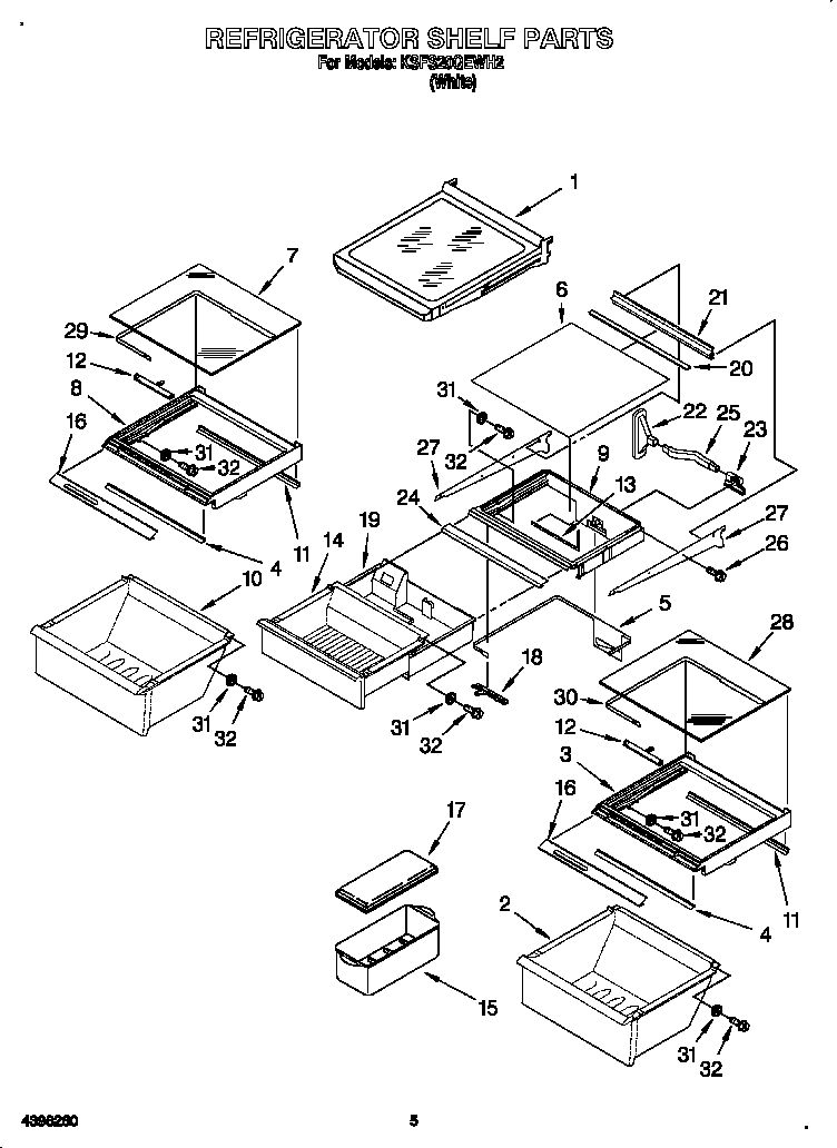 Refrigerator shelf