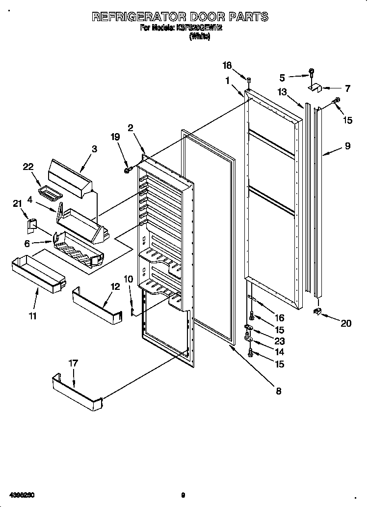 Refrigerator door