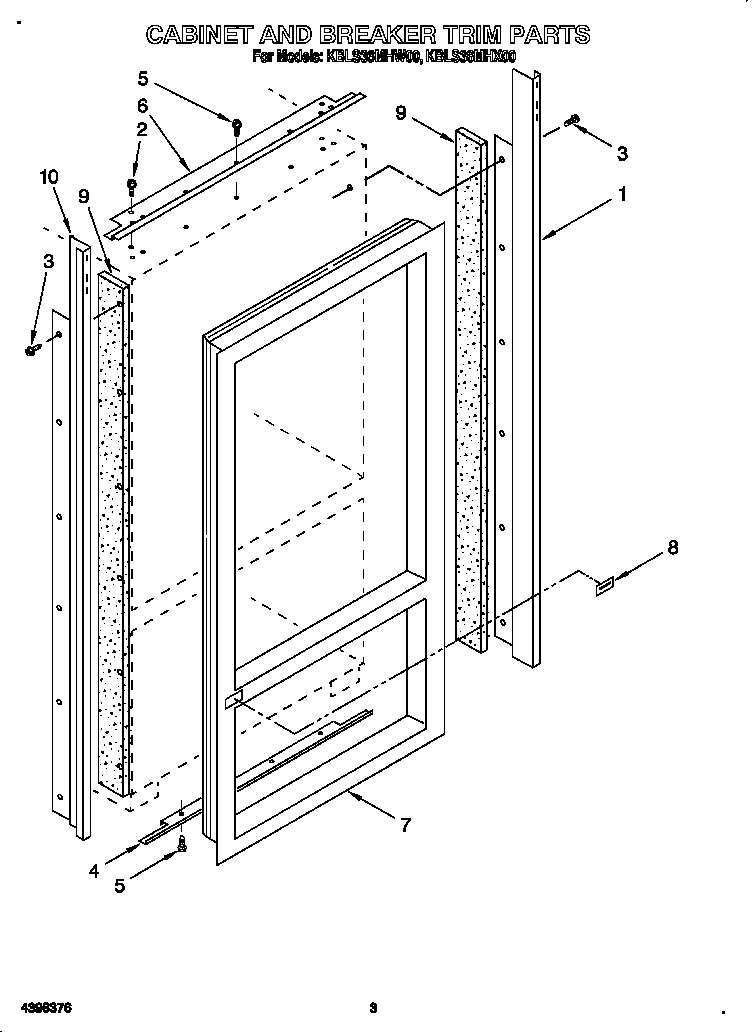 Cabinet and breaker trim