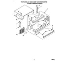 KitchenAid KBLS36MHW00 top grille and unit cover diagram