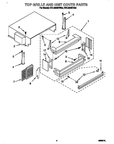 Top grille and unit cover