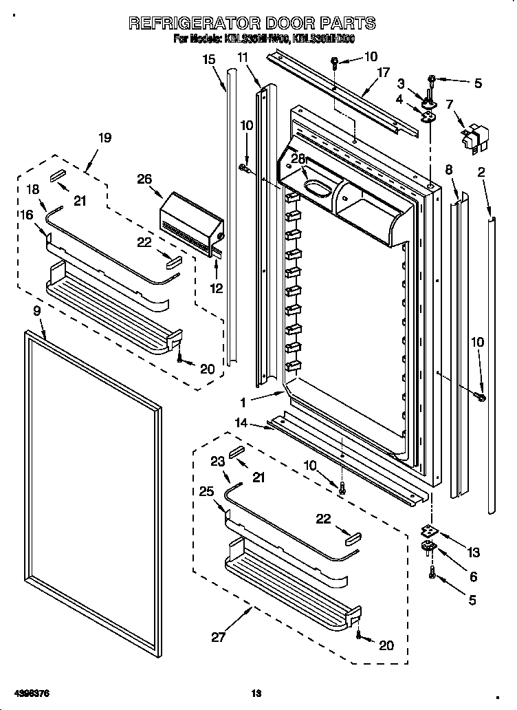 Refrigerator door