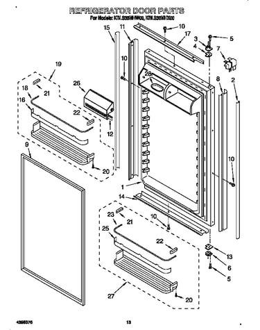 Refrigerator door