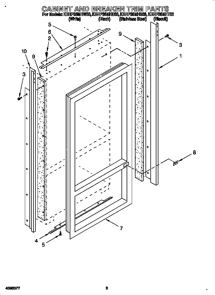 Cabinet and breaker trim