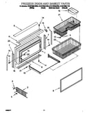 Freezer door and basket