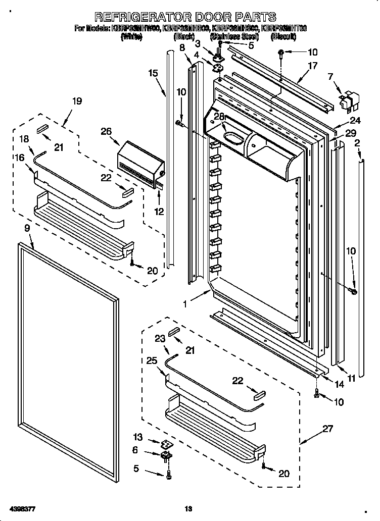 Refrigerator door