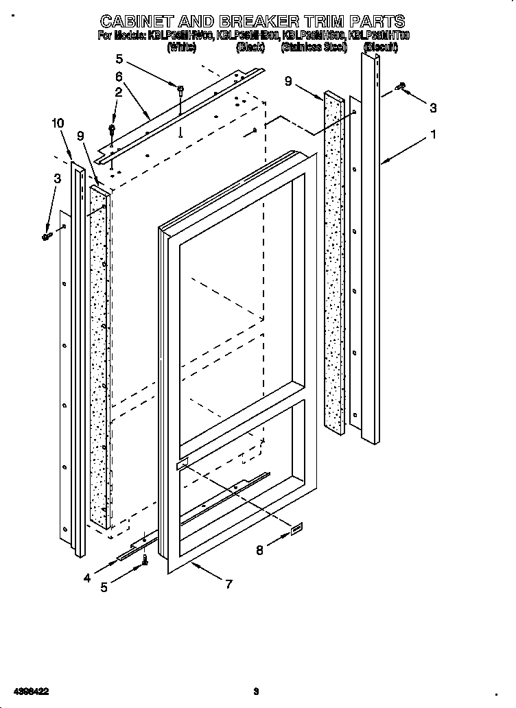 Cabinet and breaker trim