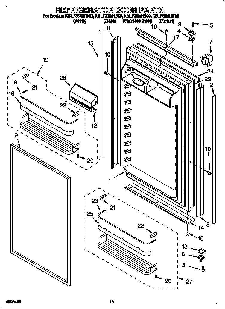 Refrigerator door