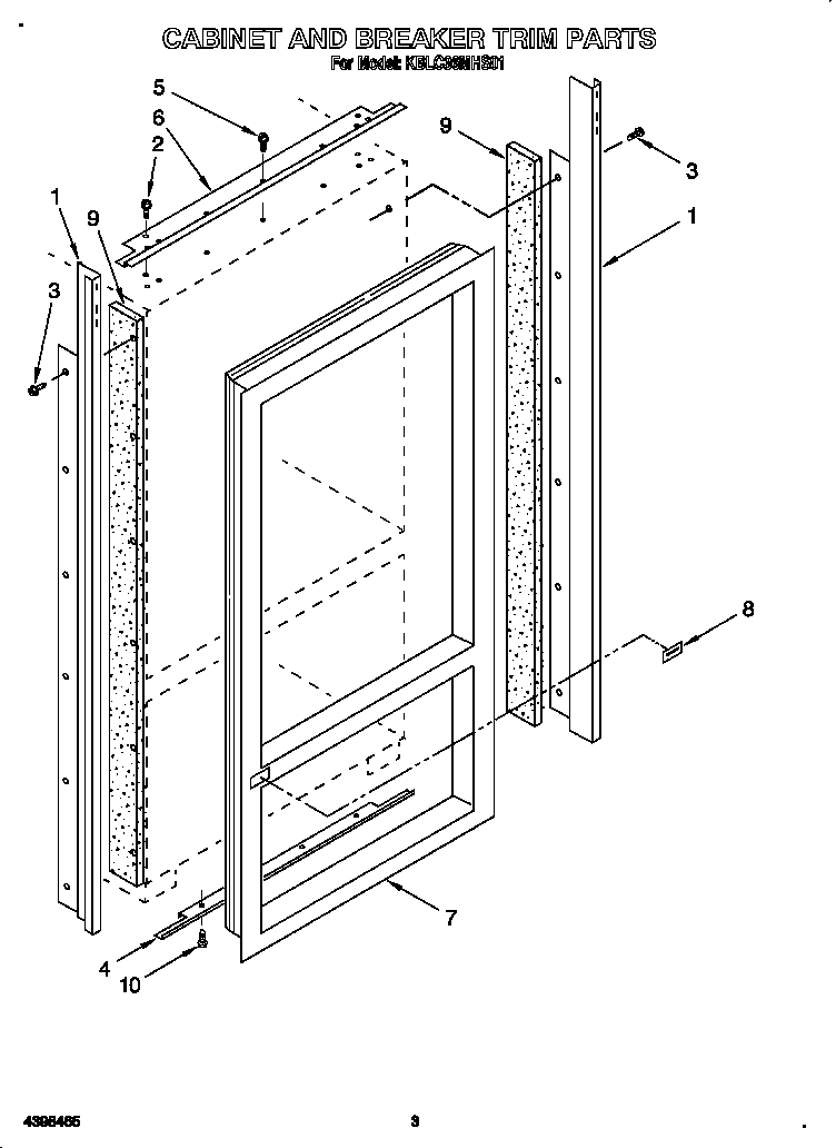 Cabinet and breaker trim