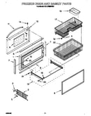 Freezer door and basket