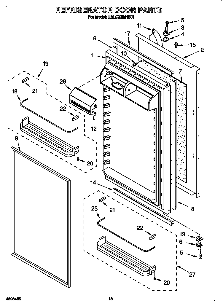 Refrigerator door