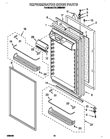 Refrigerator door