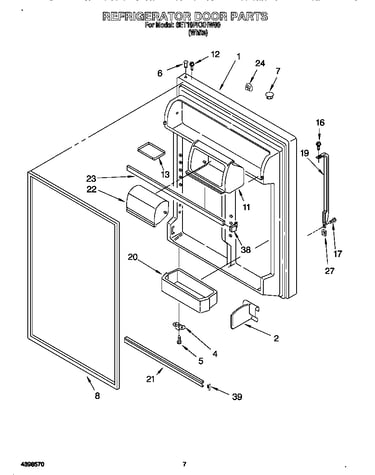 Refrigerator door