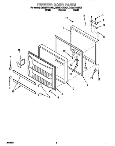 Freezer door