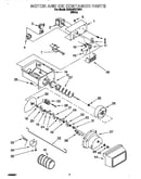 Motor and ice container