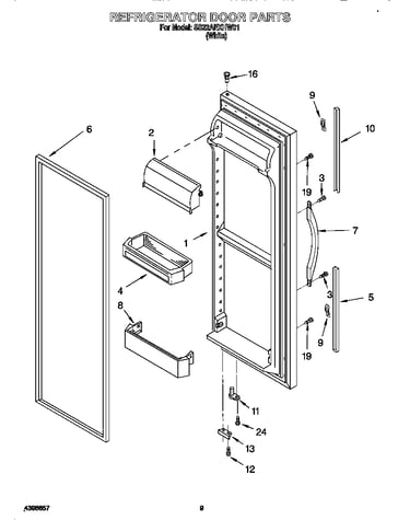 Refrigerator door