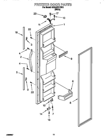 Freezer door