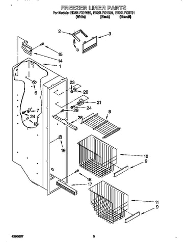 Freezer liner