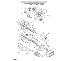 Whirlpool ED22LFXHT01 motor and ice container diagram