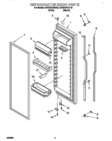 Refrigerator door