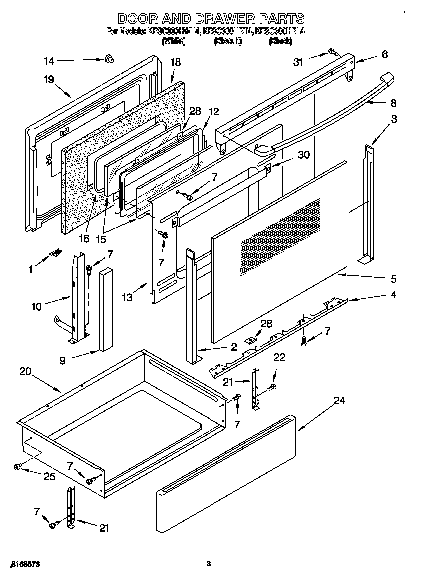Door and drawer