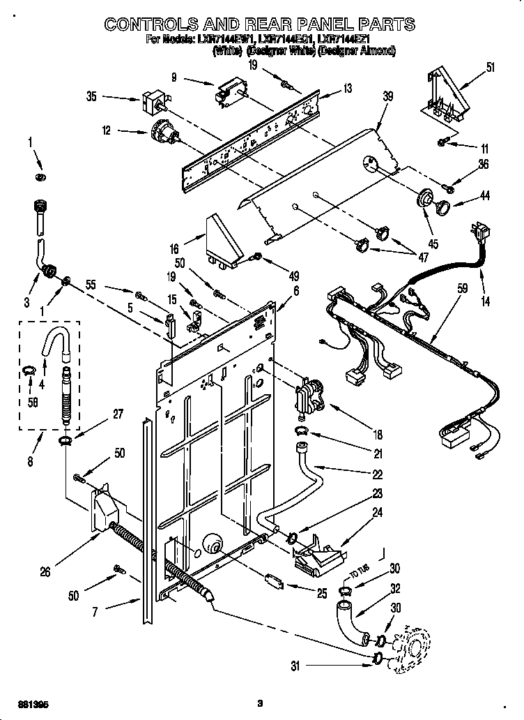 Controls and rear panel