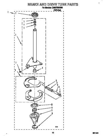 Brake and drive tube