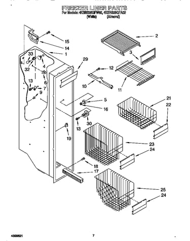Freezer liner