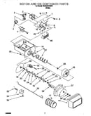 Motor and ice container