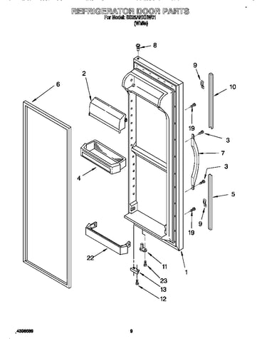 Refrigerator door