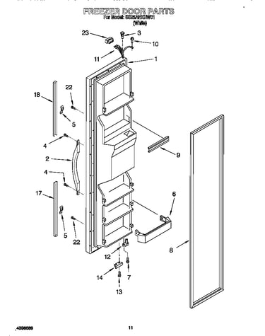 Freezer door