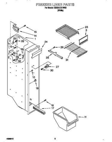 Freezer liner