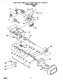 Motor and ice container