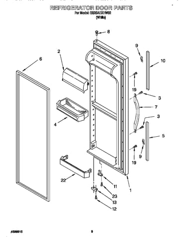 Refrigerator door