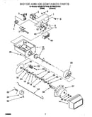 Motor and ice container