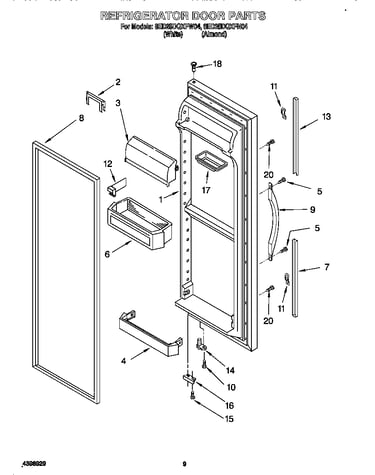 Refrigerator door