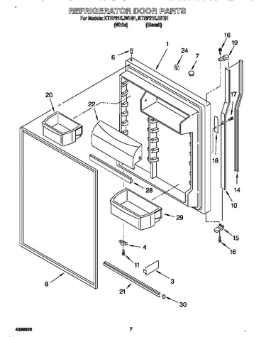 Refrigerator door
